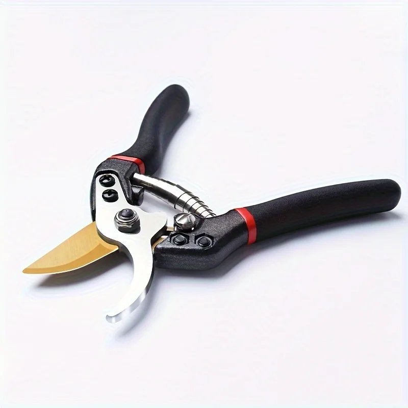 Heavy-Duty Sk5 Steel Garden Pruning Shears - Durable Alloy Fruit Tree & Thick Branch Trimming Scissors For Home Gardening