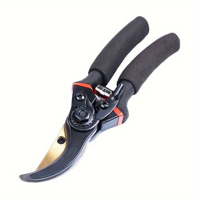 Heavy-Duty Sk5 Steel Garden Pruning Shears - Durable Alloy Fruit Tree & Thick Branch Trimming Scissors For Home Gardening