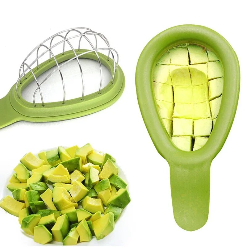 Avocado Cutter Vegetables Mango Slicer Melon Fruits Cutter Cuber Kitchen Hand Tool Gadgets Dice Cube New Avocado Tool Cutter