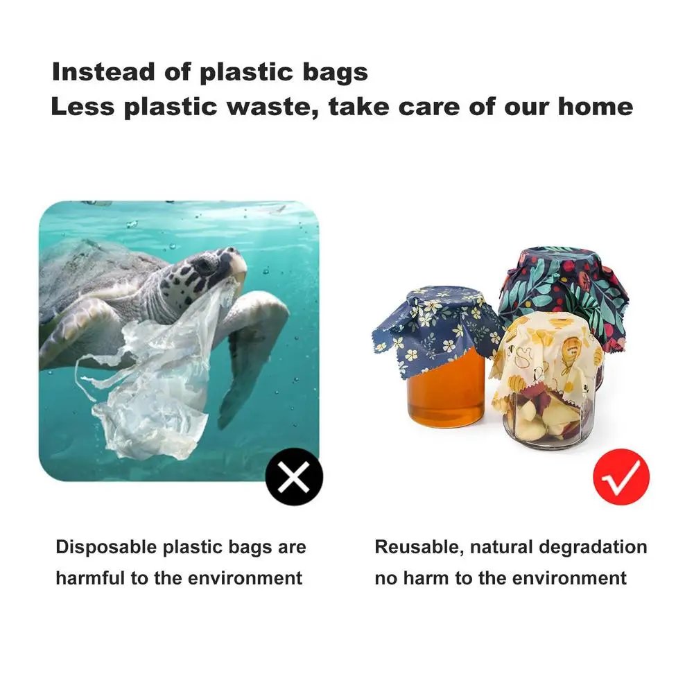 Beeswax Wrap Eco Friendly Kitchen Wrap Replacement Organic Natural Bees Wax Reusable Mixed Pattern Beeswax Food Wraps Bowl Cover Beeswax Wrap Eco Friendly Kitchen Wrap Replacement Organic Natural Bees Wax Reusable Mixed Pattern Beeswax Food Wraps Bowl Cover