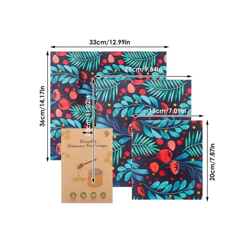Beeswax Wrap Eco Friendly Kitchen Wrap Replacement Organic Natural Bees Wax Reusable Mixed Pattern Beeswax Food Wraps Bowl Cover Beeswax Wrap Eco Friendly Kitchen Wrap Replacement Organic Natural Bees Wax Reusable Mixed Pattern Beeswax Food Wraps Bowl Cover