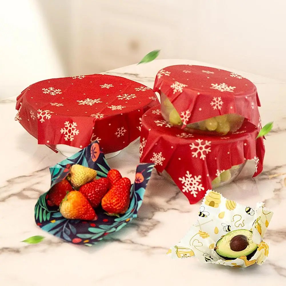Beeswax Wrap Eco Friendly Kitchen Wrap Replacement Organic Natural Bees Wax Reusable Mixed Pattern Beeswax Food Wraps Bowl Cover Beeswax Wrap Eco Friendly Kitchen Wrap Replacement Organic Natural Bees Wax Reusable Mixed Pattern Beeswax Food Wraps Bowl Cover