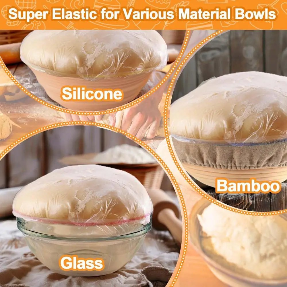 Bread Proofing Cover Reusable Bowl Covers Multi-Purpose Keeping Bags Food Cover Stretchable Wrap Cover For Bakery Home Baking