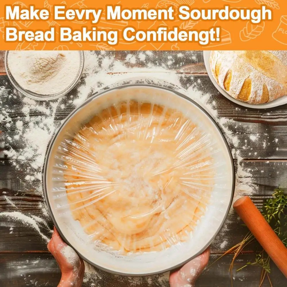 Bread Proofing Cover Reusable Bowl Covers Multi-Purpose Keeping Bags Food Cover Stretchable Wrap Cover For Bakery Home Baking