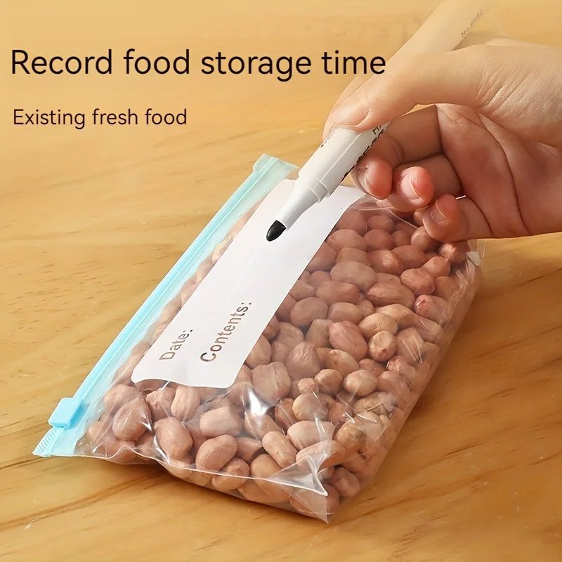 45 Pcs Airtight Food Storage Bags,Zippered Bag Sealed for Fruit, Grain, Vegetable, and Meat  Fresh-Keeping Storage,3 Size