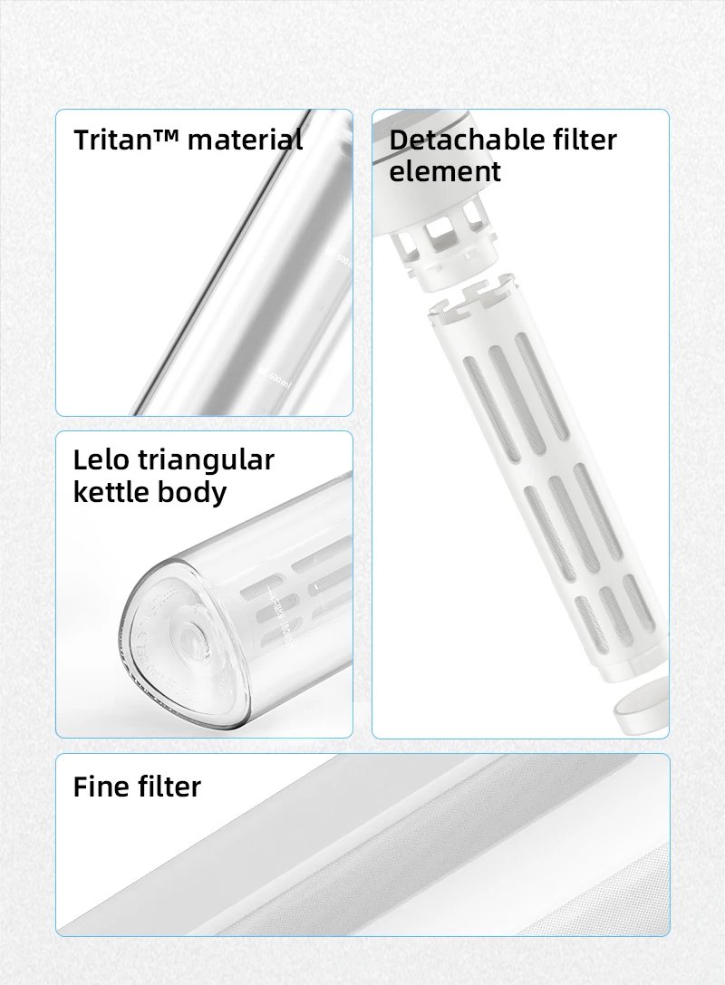 MHW-3BOMBER Cold Brew Coffee Maker Ice 600ml Cold Coffee Brewer Portable Coffee Pot Detachable Filter Element Home Camping Tools