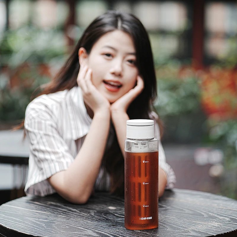 MHW-3BOMBER Cold Brew Coffee Maker Ice 600ml Cold Coffee Brewer Portable Coffee Pot Detachable Filter Element Home Camping Tools