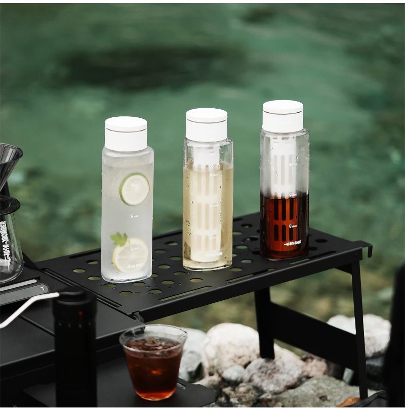 MHW-3BOMBER Cold Brew Coffee Maker Ice 600ml Cold Coffee Brewer Portable Coffee Pot Detachable Filter Element Home Camping Tools
