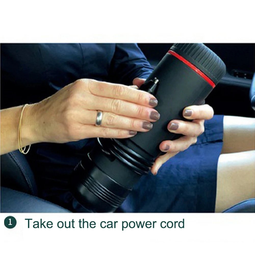 Portable Coffee Maker Heating Rechargeable 12V Car Coffee Capsules Coffee Cold Brew Espresso Maker  Travel Camping Hiking
