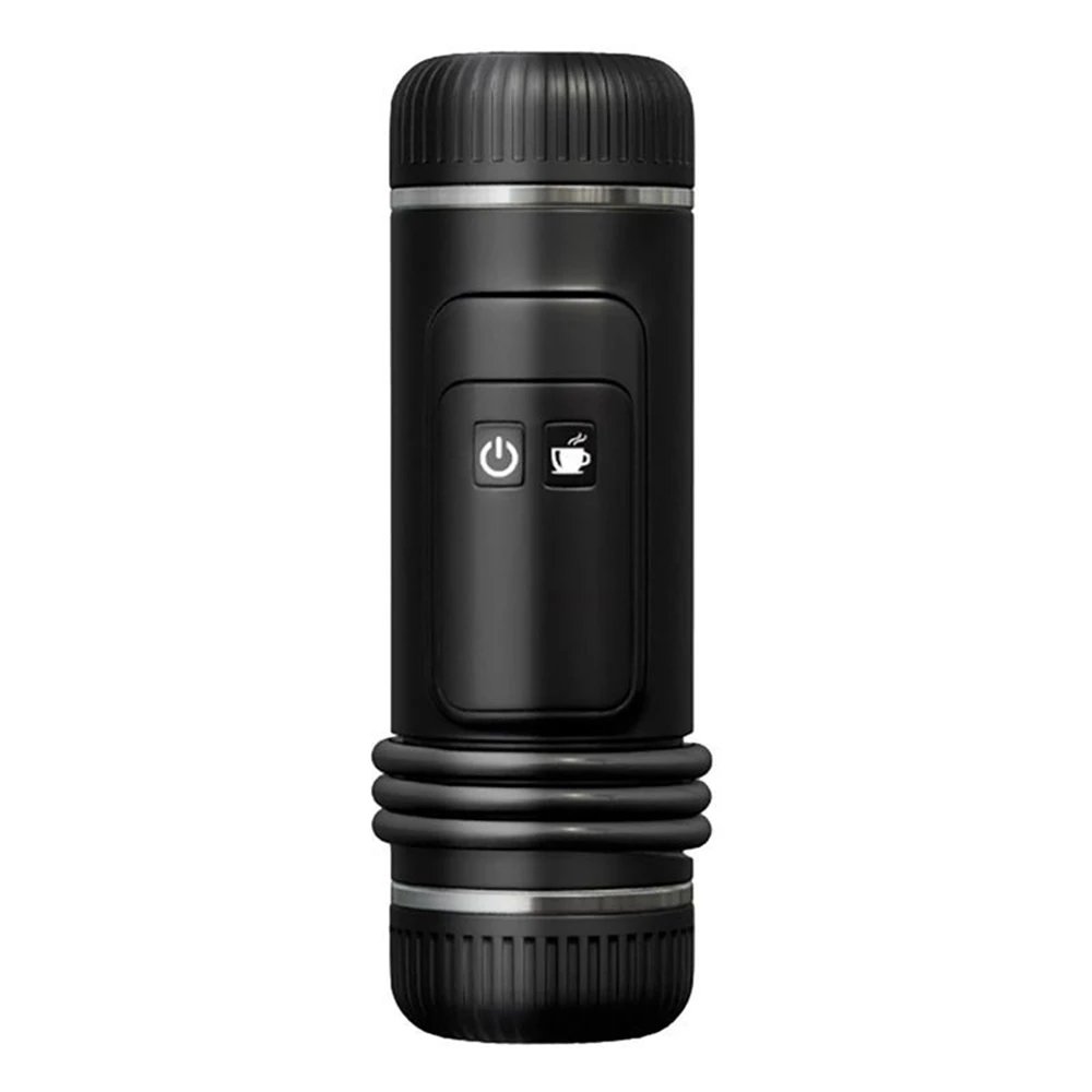 Portable Coffee Maker Heating Rechargeable 12V Car Coffee Capsules Coffee Cold Brew Espresso Maker  Travel Camping Hiking