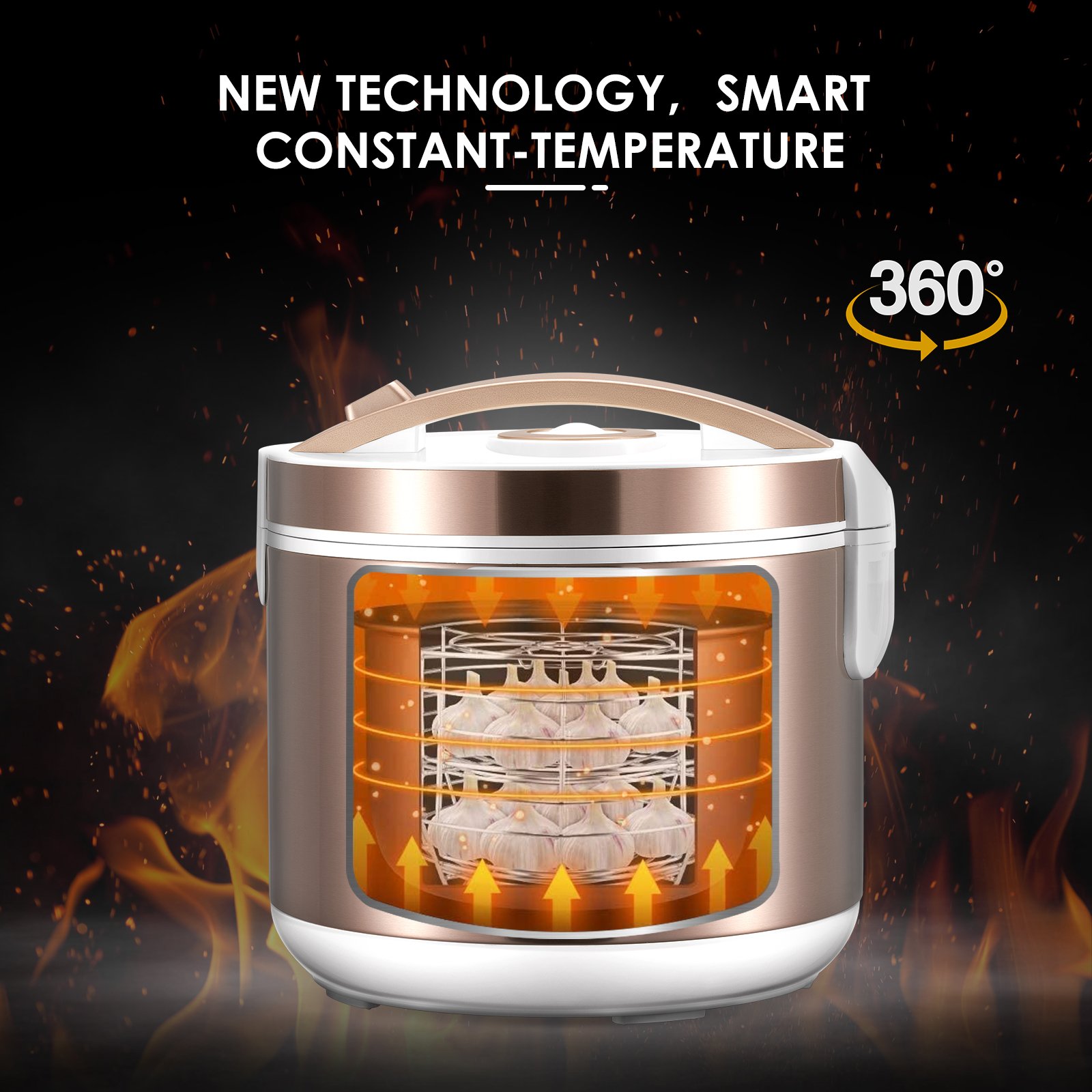 5L Black Garlic Fermenter Electric Garlics Smart Fermentation Machine Automatic Zymolysis Zymosis Pot Natto Yogurt Maker EU US 5L Black Garlic Fermenter Electric Garlics Smart Fermentation Machine Automatic Zymolysis Zymosis Pot Natto Yogurt Maker EU US