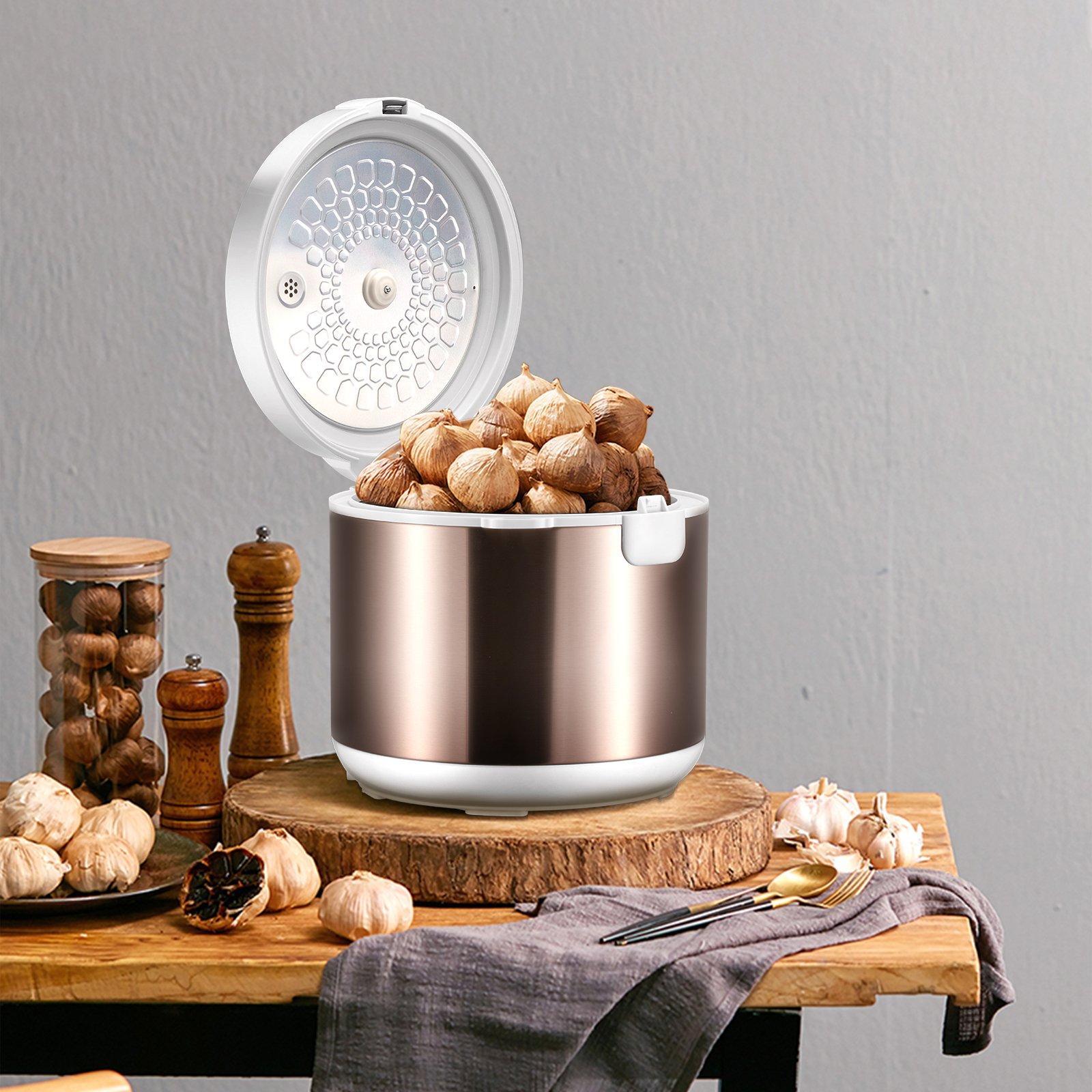 5L Black Garlic Fermenter Electric Garlics Smart Fermentation Machine Automatic Zymolysis Zymosis Pot Natto Yogurt Maker EU US 5L Black Garlic Fermenter Electric Garlics Smart Fermentation Machine Automatic Zymolysis Zymosis Pot Natto Yogurt Maker EU US