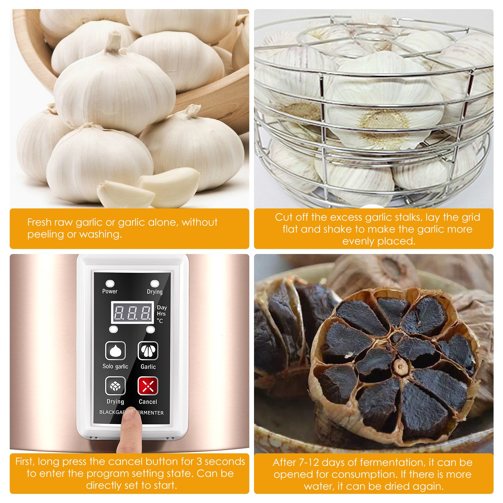 5L Black Garlic Fermenter Electric Garlics Smart Fermentation Machine Automatic Zymolysis Zymosis Pot Natto Yogurt Maker EU US 5L Black Garlic Fermenter Electric Garlics Smart Fermentation Machine Automatic Zymolysis Zymosis Pot Natto Yogurt Maker EU US