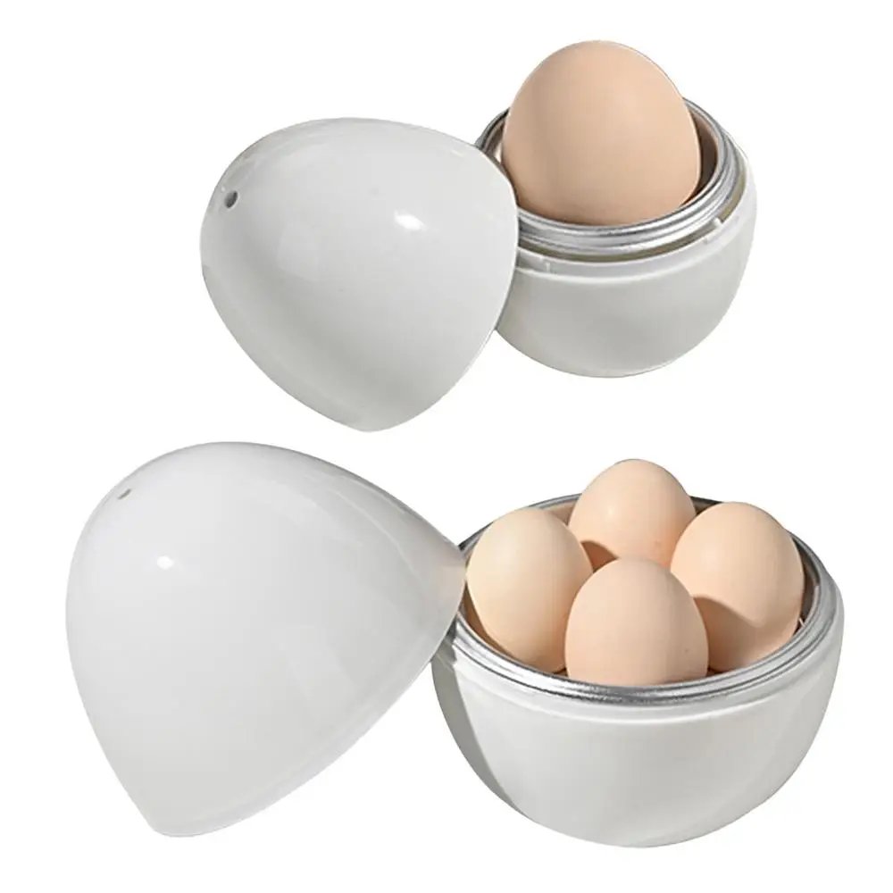 NEW Microwave Egg Steamer Boiler Cooker 1/4 Eggs Capacity Easy Quick 5 Minutes Hard Or Soft Boiled Kitchen Cooking Tools