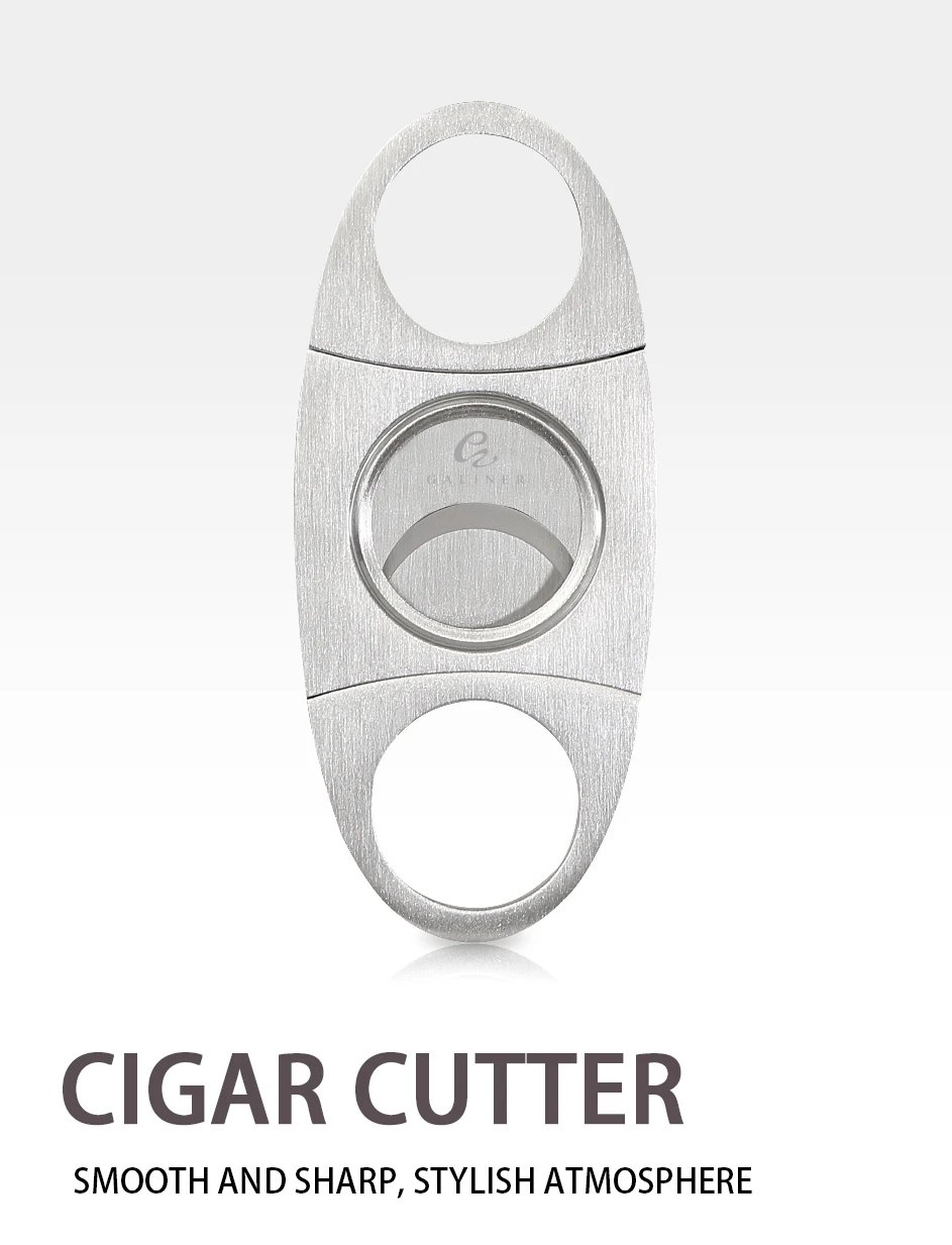 GALINER Tobacco Cutting Guillotine Cigar Cutter Knife Metal Scissors Cigar Accessories Stainless Steel Cut