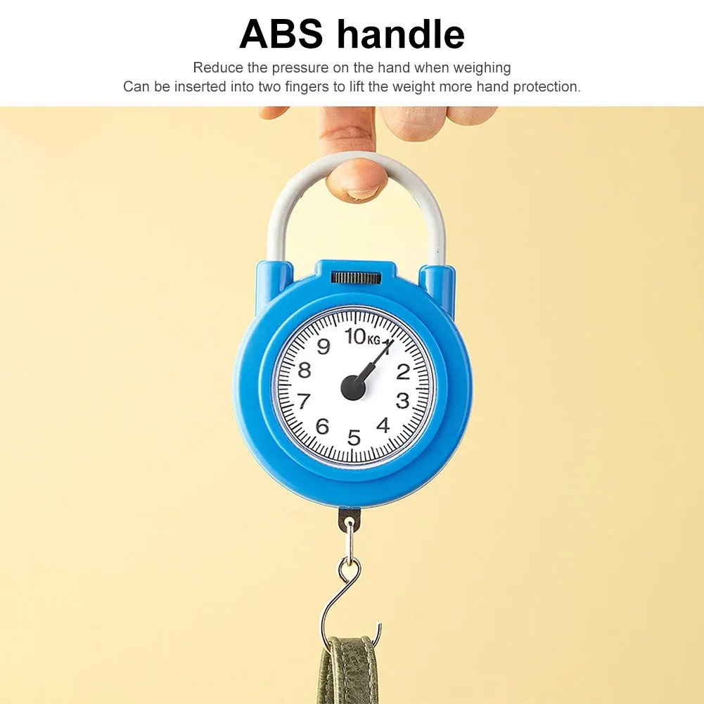 10KG Digital Mini Pocket Scale 0.1KG Fishing Scale Portable Travel Luggage Weighing Scale with Hook Outdoor Fishing Tools