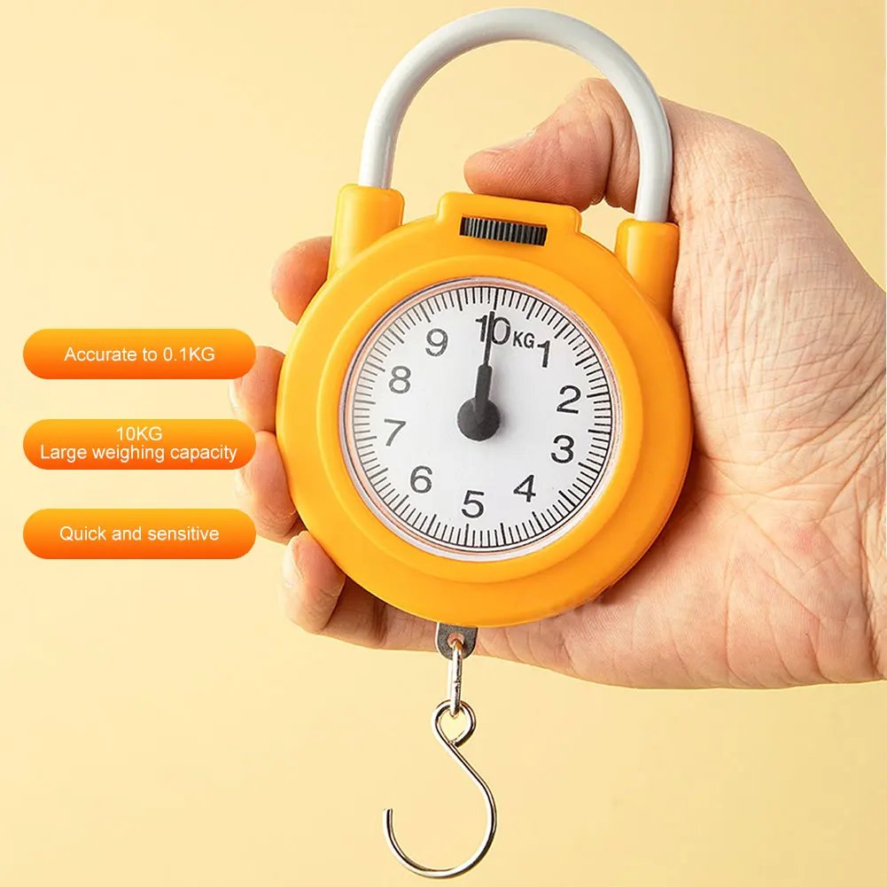 10KG Digital Mini Pocket Scale 0.1KG Fishing Scale Portable Travel Luggage Weighing Scale with Hook Outdoor Fishing Tools