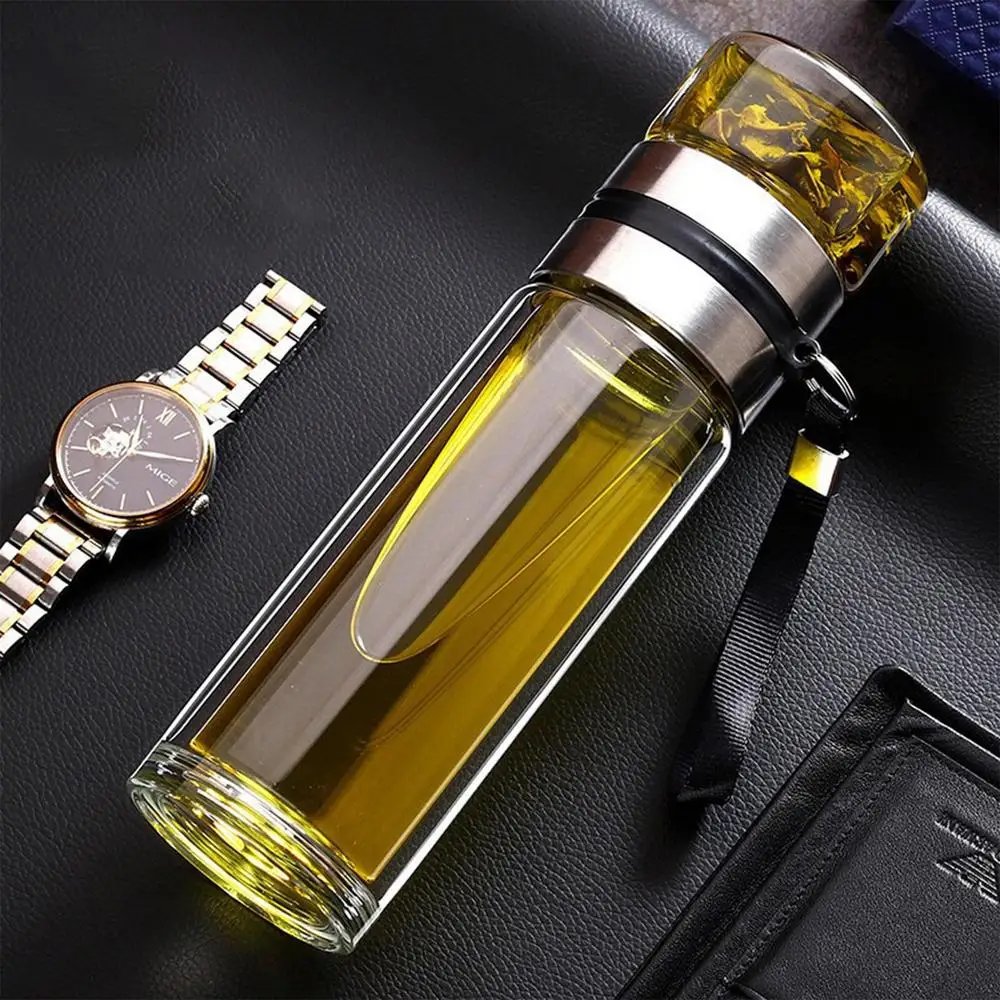 Glass Tea Infuser Bottle Tea Water Separation Cup Leak-Proof Travel Mug Portable Infuser Water Bottle High Temperature Tea Cup Glass Tea Infuser Bottle Tea Water Separation Cup Leak-Proof Travel Mug Portable Infuser Water Bottle High Temperature Tea Cup
