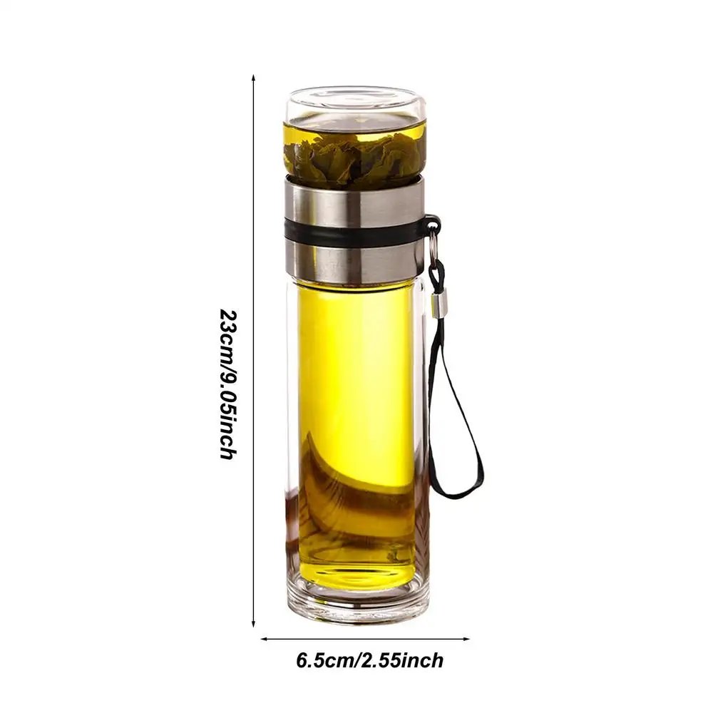 Glass Tea Infuser Bottle Tea Water Separation Cup Leak-Proof Travel Mug Portable Infuser Water Bottle High Temperature Tea Cup Glass Tea Infuser Bottle Tea Water Separation Cup Leak-Proof Travel Mug Portable Infuser Water Bottle High Temperature Tea Cup