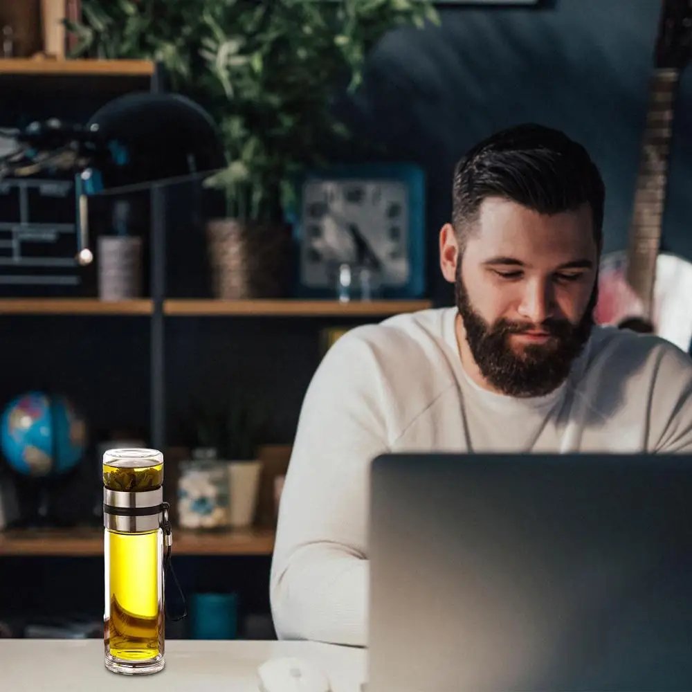 Glass Tea Infuser Bottle Tea Water Separation Cup Leak-Proof Travel Mug Portable Infuser Water Bottle High Temperature Tea Cup Glass Tea Infuser Bottle Tea Water Separation Cup Leak-Proof Travel Mug Portable Infuser Water Bottle High Temperature Tea Cup