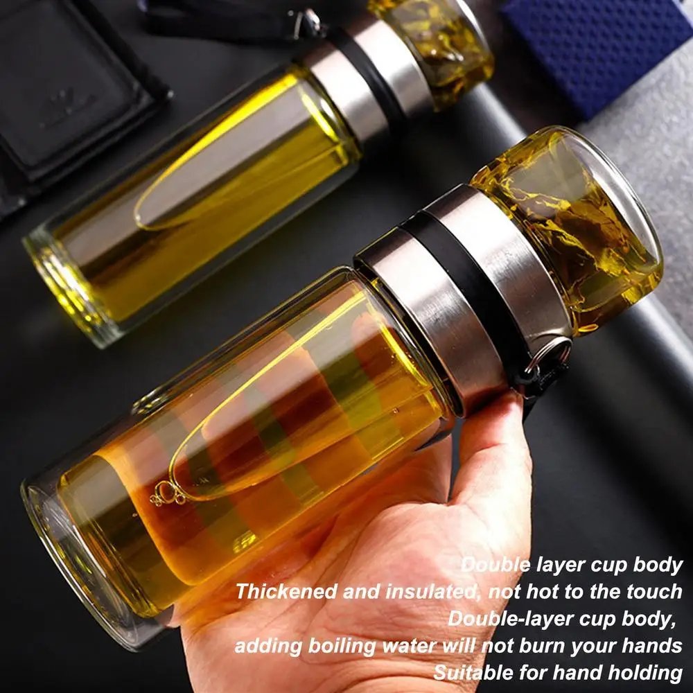 Glass Tea Infuser Bottle Tea Water Separation Cup Leak-Proof Travel Mug Portable Infuser Water Bottle High Temperature Tea Cup Glass Tea Infuser Bottle Tea Water Separation Cup Leak-Proof Travel Mug Portable Infuser Water Bottle High Temperature Tea Cup