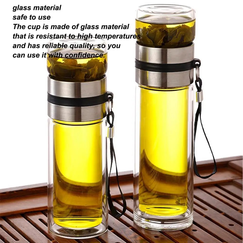 Glass Tea Infuser Bottle Tea Water Separation Cup Leak-Proof Travel Mug Portable Infuser Water Bottle High Temperature Tea Cup Glass Tea Infuser Bottle Tea Water Separation Cup Leak-Proof Travel Mug Portable Infuser Water Bottle High Temperature Tea Cup