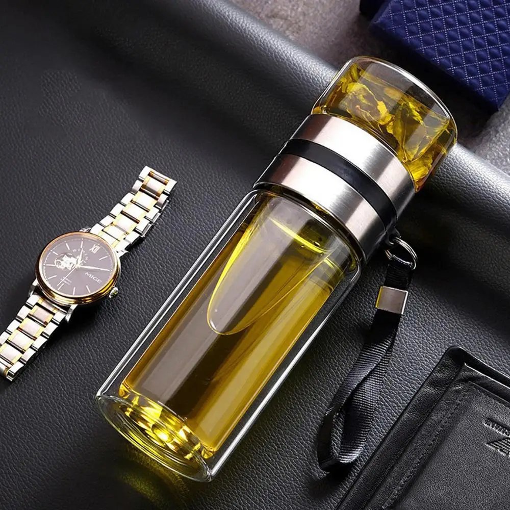 Glass Tea Infuser Bottle Tea Water Separation Cup Leak-Proof Travel Mug Portable Infuser Water Bottle High Temperature Tea Cup Glass Tea Infuser Bottle Tea Water Separation Cup Leak-Proof Travel Mug Portable Infuser Water Bottle High Temperature Tea Cup