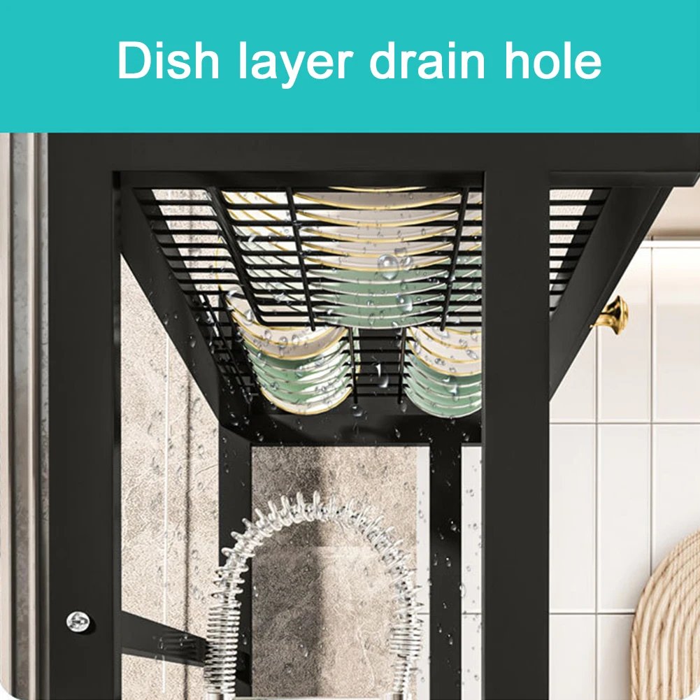 Kitchen Over The Sink Dish Drying Rack Countertop Sink Shelf Bowl Draining Rack Multi-Functional Kitchen Storage Rack Drainers