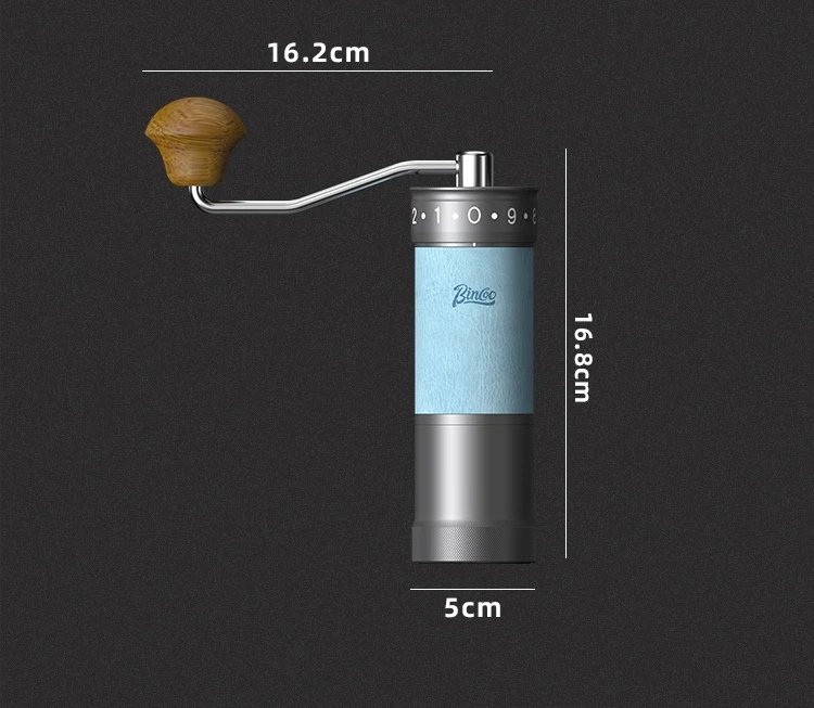 Bincoo Manual Coffee Grinder&ndash; Portable with Carry Bag External Grind Ideal for Home,Travel Adjustment Hander Grinder