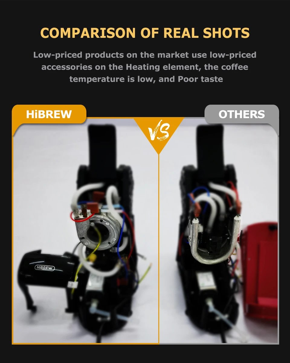 HiBREW Coffee Machine 19 Bar 4in1 Hot & Cold Multiple Capsule Espresso Cafetera Pod Coffee Maker Dolce Milk Nexpresso Powder H1A