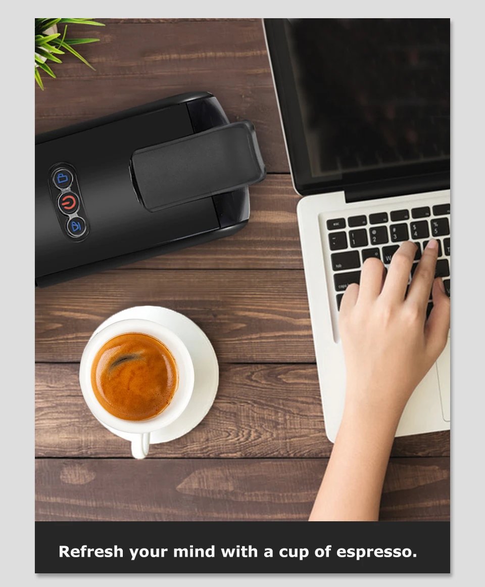 HiBREW Coffee Machine 19 Bar 4in1 Hot & Cold Multiple Capsule Espresso Cafetera Pod Coffee Maker Dolce Milk Nexpresso Powder H1A