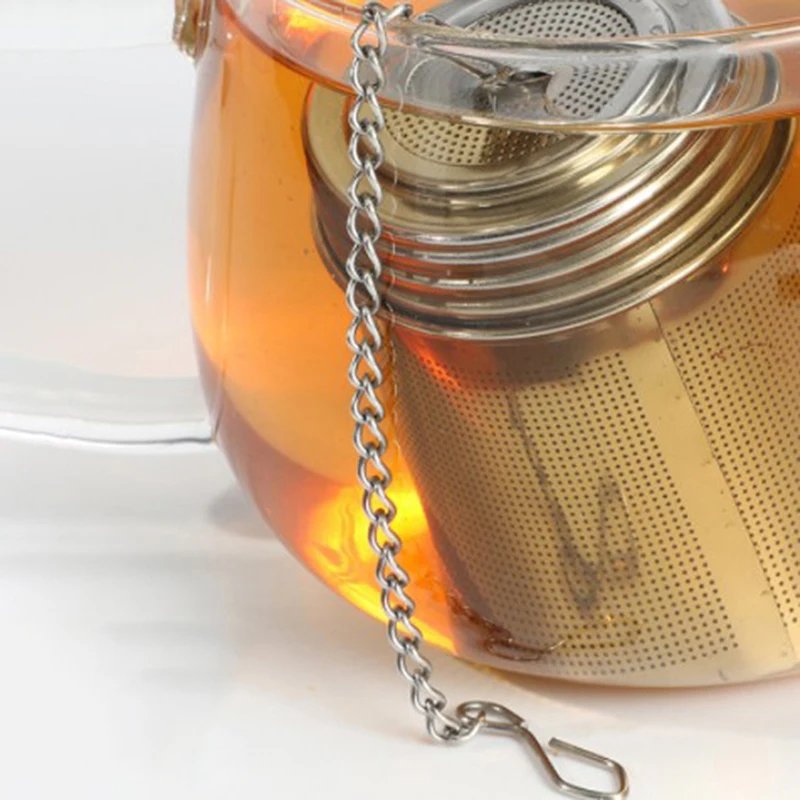 1PC Creative Stainless Steel Tea Infuser Strainer Leaf Spice Herbal Teapot Reusable Mesh Filter Home Kitchen Accessories 1PC Creative Stainless Steel Tea Infuser Strainer Leaf Spice Herbal Teapot Reusable Mesh Filter Home Kitchen Accessories