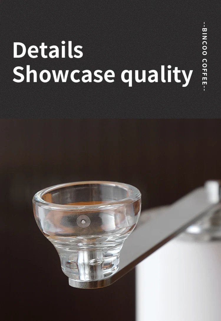 Bincoo Portable Manual Coffee Bean Grinder with Conical Ceramic Burr, Foldable Coffee Grinder for Outdoor Traveling Camping, Adj