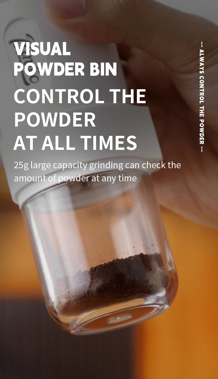 Bincoo Portable Manual Coffee Bean Grinder with Conical Ceramic Burr, Foldable Coffee Grinder for Outdoor Traveling Camping, Adj