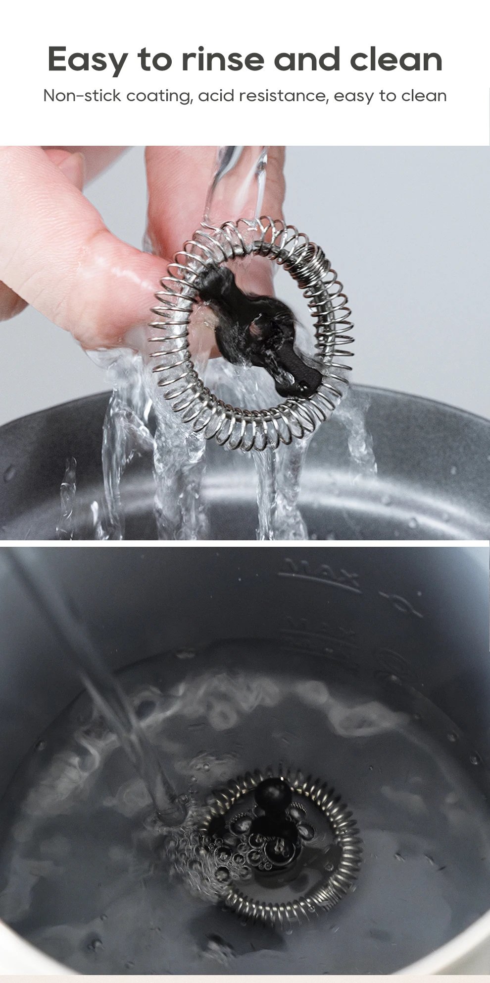 HiBREW 4 in 1 Milk Frother Frothing Foamer Fully automatic Milk Warmer Cold/Hot Latte Cappuccino Chocolate Protein powder M3A