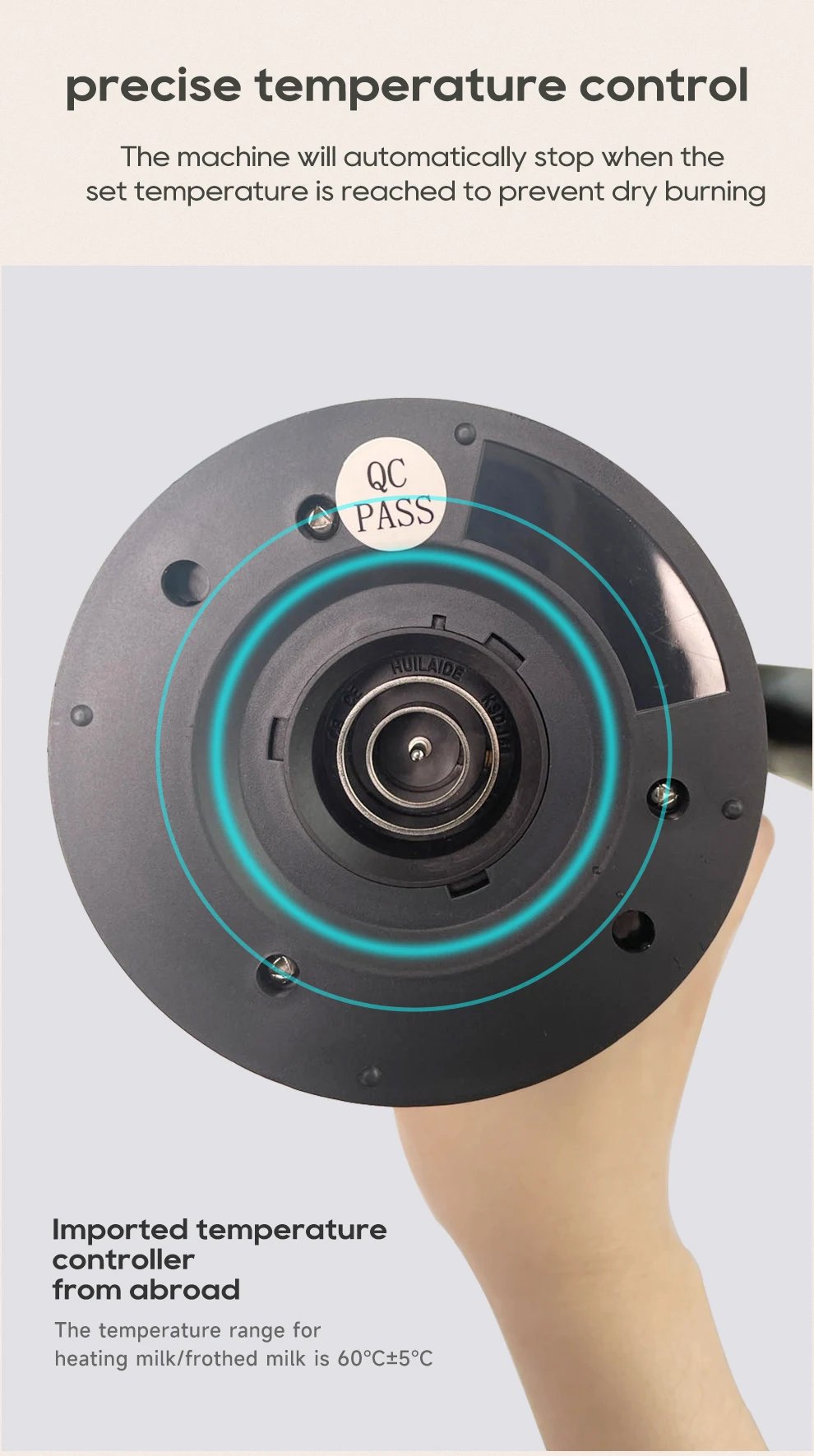 HiBREW 4 in 1 Milk Frother Frothing Foamer Fully automatic Milk Warmer Cold/Hot Latte Cappuccino Chocolate Protein powder M3A