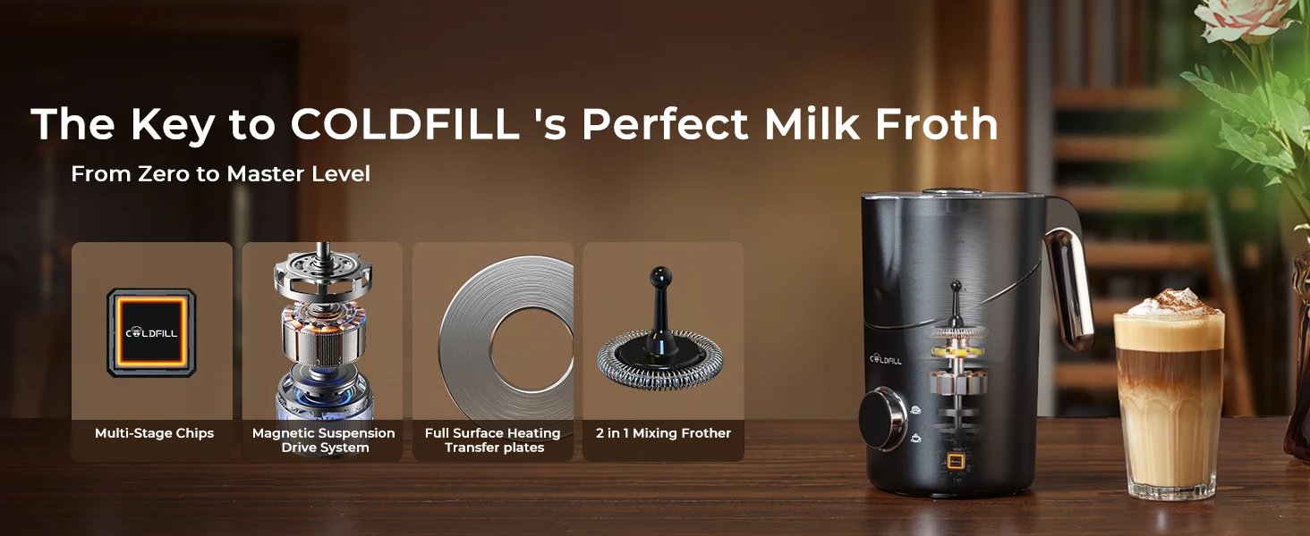 Electric Milk Frother 600ml Automatic Cold Hot Foam Maker for Coffee Latte Cappuccino Macchiato Hot Chocolate Kitchen Appliance