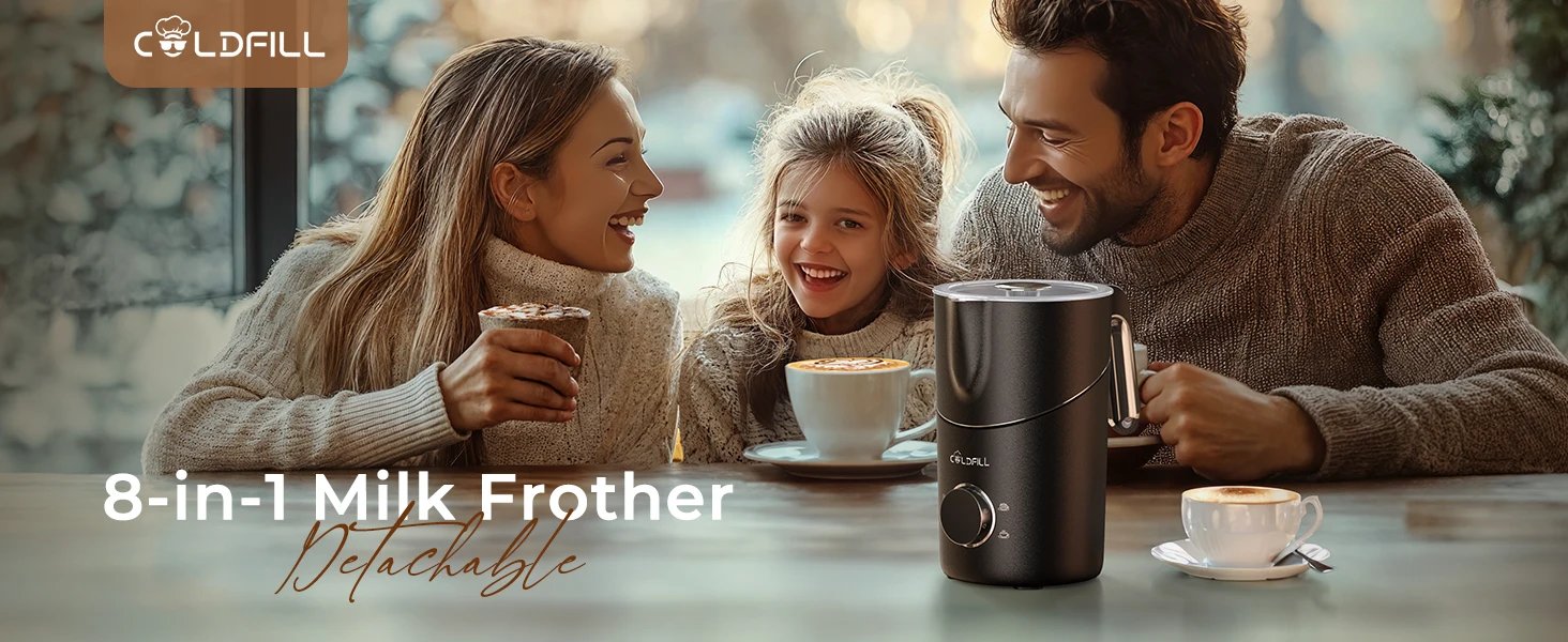 Electric Milk Frother 600ml Automatic Cold Hot Foam Maker for Coffee Latte Cappuccino Macchiato Hot Chocolate Kitchen Appliance