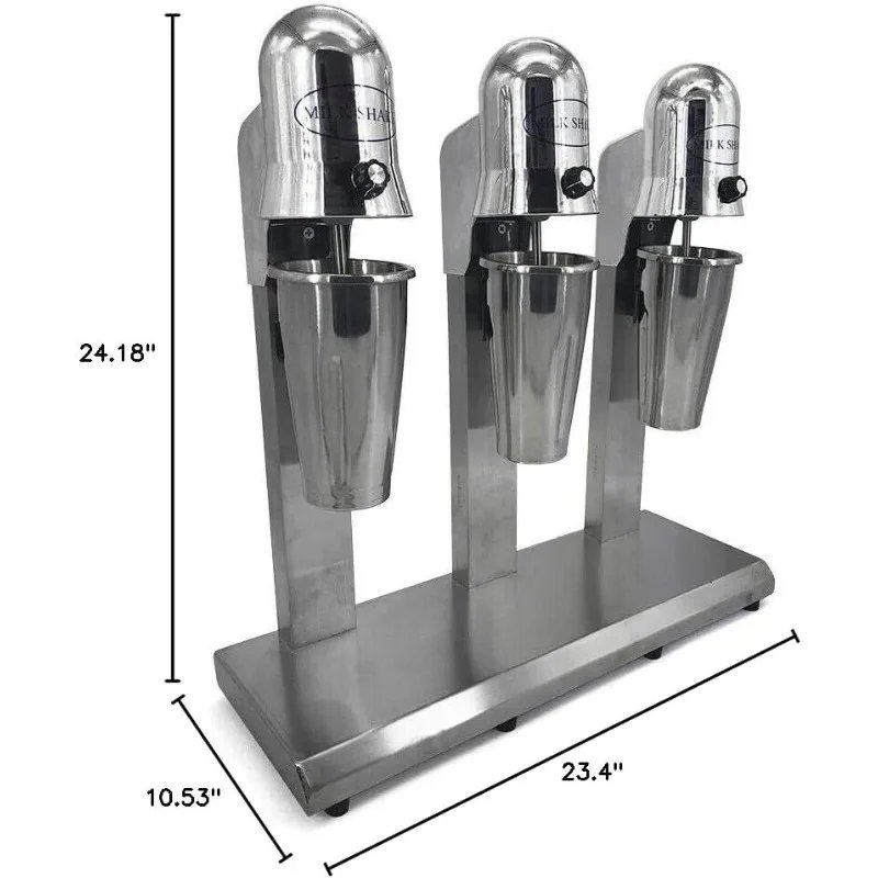 3 Heads Milkshake Mixer,18000RMP Electric Milkshake Maker Machine with 3 x 800ml Cup,Milk Frother Mixer for Milk Drink Tea Juice 3 Heads Milkshake Mixer,18000RMP Electric Milkshake Maker Machine with 3 x 800ml Cup,Milk Frother Mixer for Milk Drink Tea Juice
