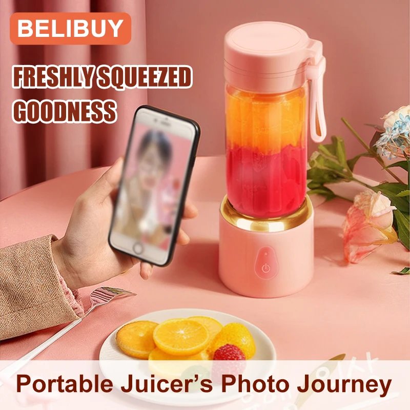 Portable Electric Juicer USB Charging Orange Lemon Fruit Blender Mini Household Juice Squeezer Mixer Citrus Kitchen Juicer Tools
