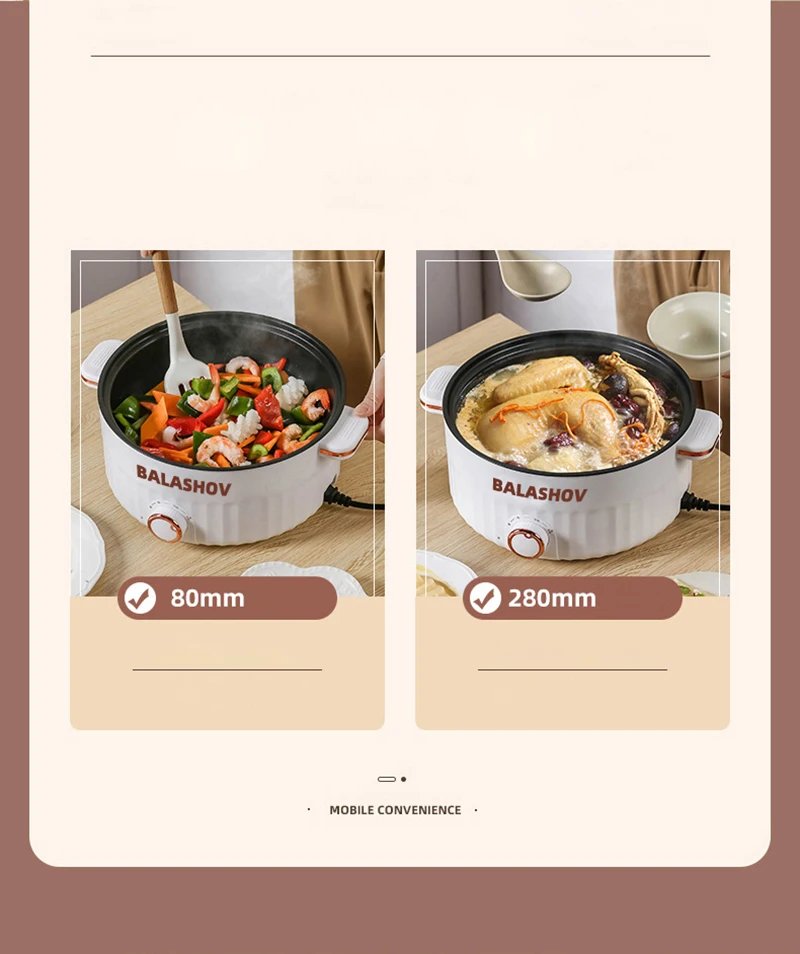 3L Portable Electric Rice Cooker 110V US Multifunctional Double Layer Pan Non-stick Cookware for Kitchen and Home Appliance