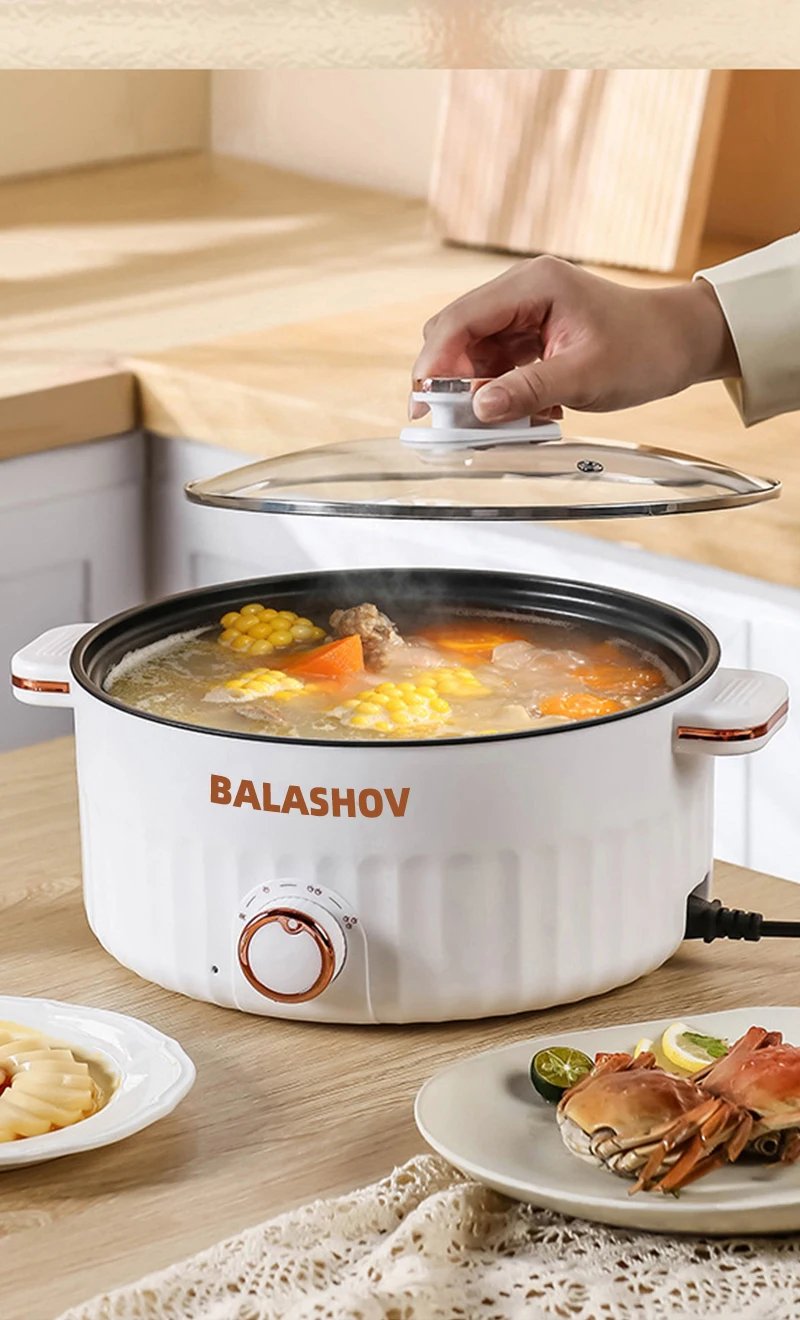 3L Portable Electric Rice Cooker 110V US Multifunctional Double Layer Pan Non-stick Cookware for Kitchen and Home Appliance