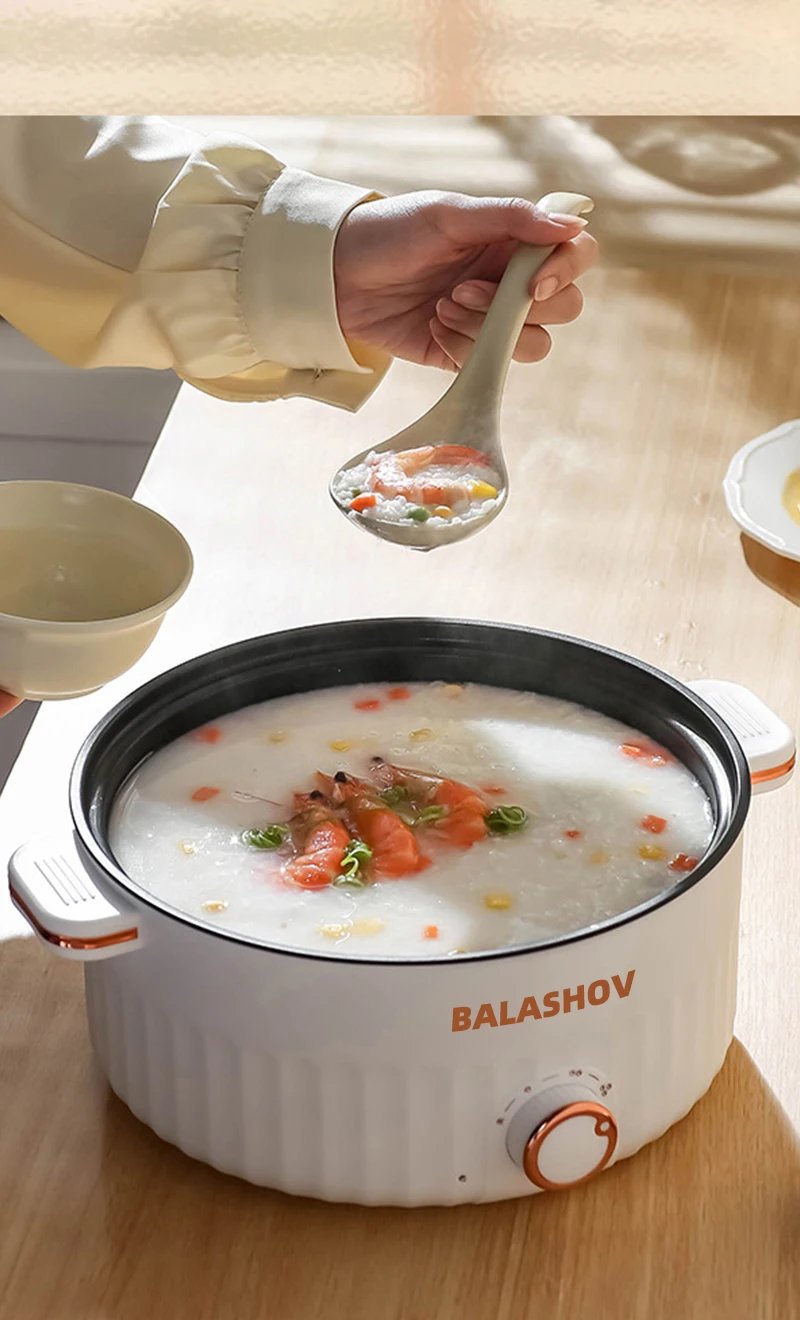 3L Portable Electric Rice Cooker 110V US Multifunctional Double Layer Pan Non-stick Cookware for Kitchen and Home Appliance