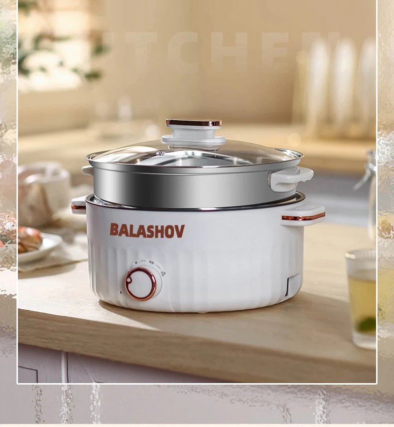 3L Portable Electric Rice Cooker 110V US Multifunctional Double Layer Pan Non-stick Cookware for Kitchen and Home Appliance