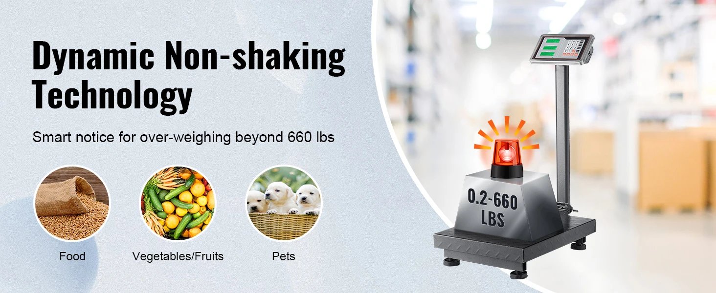 SucceBuy Computing Digital Platform Scale 660 lbs Load with LB/KG Tare Price Calculator Stainless Steel High-Definition Display SucceBuy Computing Digital Platform Scale 660 lbs Load with LB/KG Tare Price Calculator Stainless Steel High-Definition Display