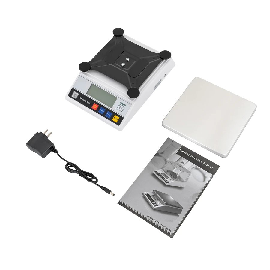 High Precision Scale, Accurate Digtal Lab Industrial Electronic Scale, Commerical Counting Kitchen Scale with LCD Screen