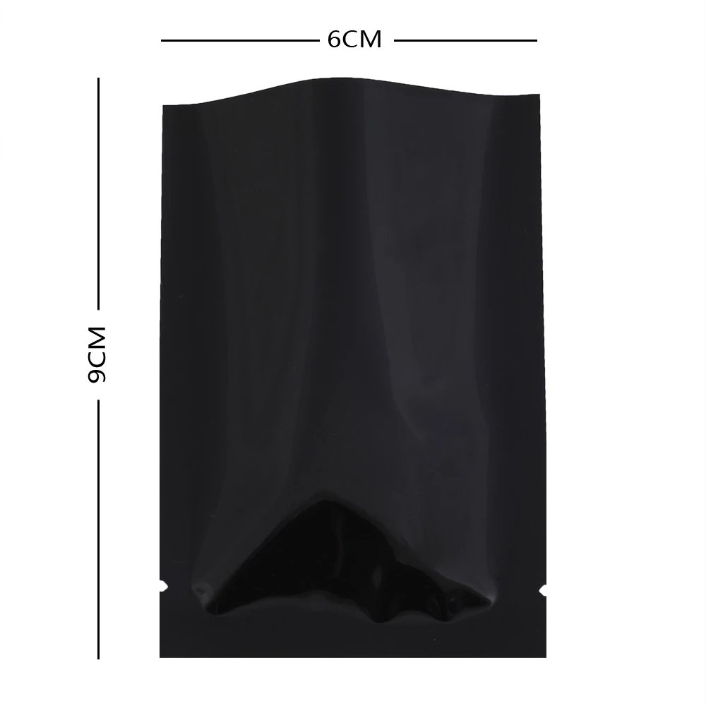 Reusable Metallic Mylar Organizer Bags, Open Top Pouches, Vacuum Heat Seal, Smell Proof Packaging Bags, Glossy Black Reusable Metallic Mylar Organizer Bags, Open Top Pouches, Vacuum Heat Seal, Smell Proof Packaging Bags, Glossy Black