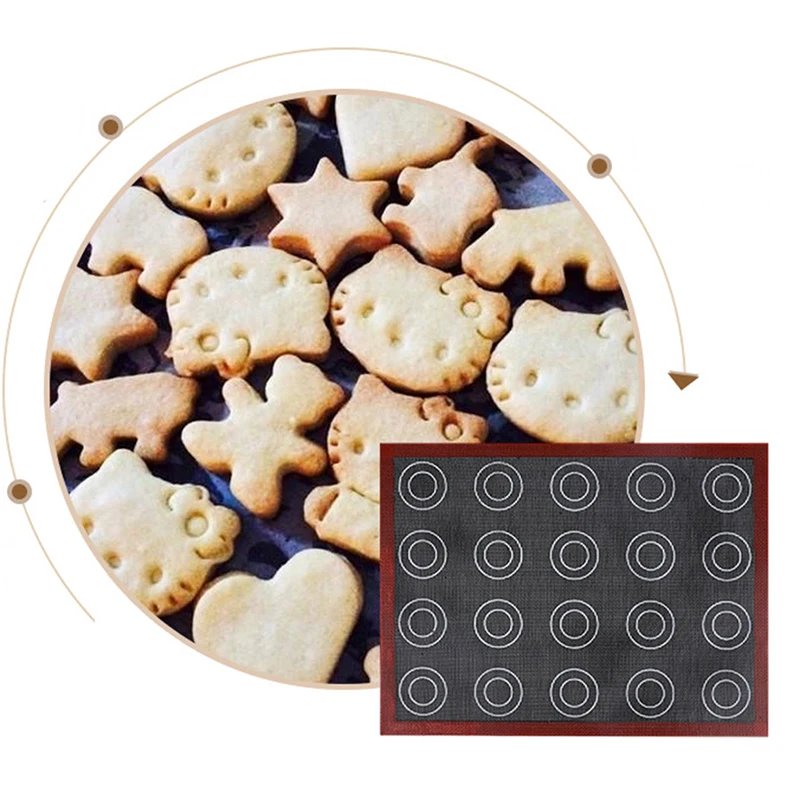 Perforated Silicone Baking Mat Non-stick Heat Resistant 40x30 Elair Macaron Pastry Pad Carpet Kitchen Tool