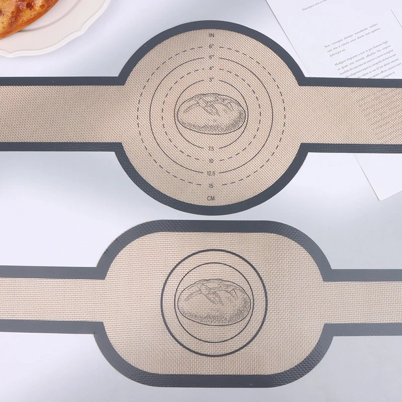 Silicone Baking Mat Dough Transfer Pad Instead Of Parchment Sling Long Handle Sling Non-Stick Extraction Pad Oven Accessories