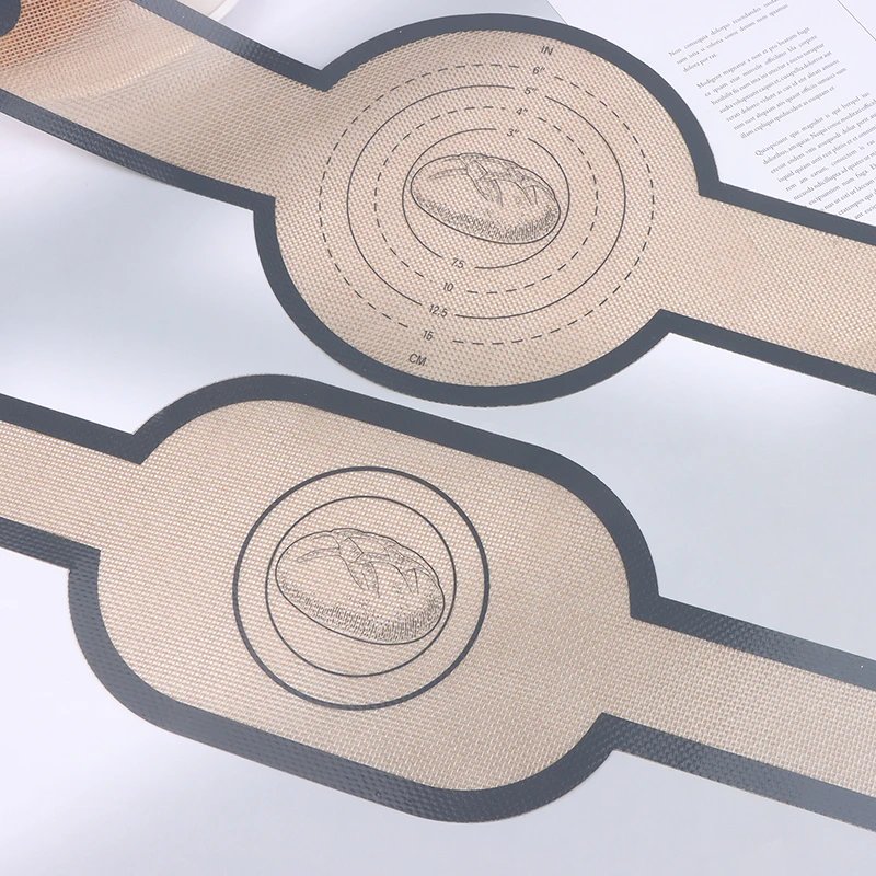 Silicone Baking Mat Dough Transfer Pad Instead Of Parchment Sling Long Handle Sling Non-Stick Extraction Pad Oven Accessories